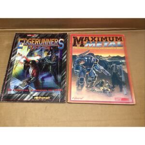 1990s Cyberpunk 2020 R Talsorian Lot Edgerunners Inc & Maximum Metal